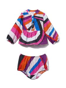 PUCCI Junior комплект рубашек с принтом «Ирида», розовый