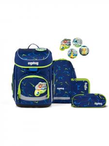Ergobag Набор школьных рюкзаков Cubo, 5 предметов, SpitzenreitBär синего цвета