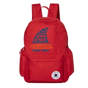 Converse Полиэстеровый рюкзак обычный унисекс красный, Fish Fin Letter