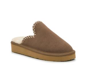 Тапочки Minnetonka Stitch Scuff Slipper - Women's, Cocoa Brown