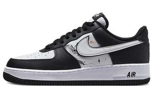 Кастомизированные кроссовки Nike Air Force 1 Skateboarding Shoes Men, черный/белый
