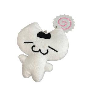 Винтажная плюшевая подвеска в виде кошки с рисовым шариком из морских водорослей, высота 10см A little tide to play