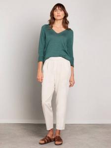 Зауженные брюки из окрашенной хлопчатобумажной саржи Celtic & Co., цвет Oatmeal