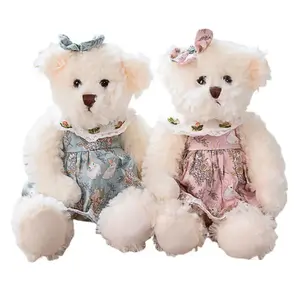 Мягкая и милая пара плюшевых кукол Тедди Беар, высота 30 см, длина 30 см Mise