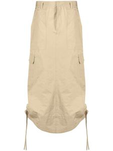 Marc Jacobs юбка миди с карманами карго, нейтральный цвет