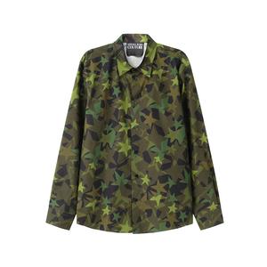 VERSACE JEANS COUTURE Зеленая мужская рубашка