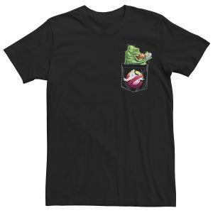 Мужская футболка с рисунком «Охотники за привидениями» Slimer Snack Pocket Licensed Character