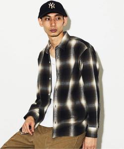 Фланелевая рубашка в клетку с эффектом омбре, размер 2 Journal Standard, цвет Black