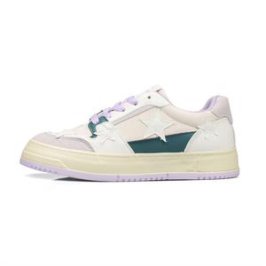 Кеды, скейтборд обувь женская низкая B10Crown, бежевый/черный