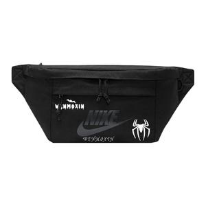 Nike Тканевая поясная сумка Regular Unisex черная, Spider