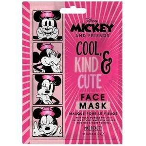 Одинарная маска для лица «Микки и друзья» Disney с жемчугом и Минни Маус, Mad Beauty