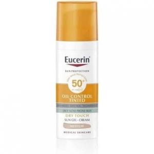 Тональный гель-крем с контролем жирности Spf50+ 50 мл бежевый, Eucerin