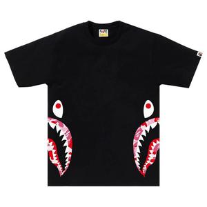 Футболка BAPE ABC Camo Side Shark Tee, Black/Pink