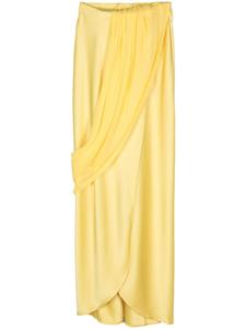 Paris Georgia юбка макси Viola с драпировкой, желтый