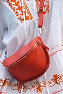 Женская сумка Lake в яблочно-красном цвете Debbie Katz