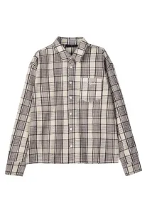 Рубашка signar большого размера Pegador, Warm White/Walnut Brown