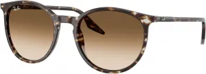 Солнцезащитные очки Ray-Ban унисекс Rb2204 круглой формы, Havana Yellow Tortoise/Clear Gradient Brown