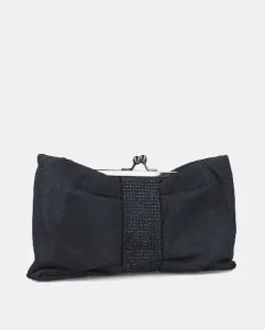 Сумка с блестящим бантом и деталями из стразов Menbur, черный