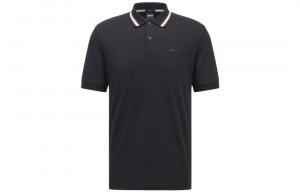 Босс поло с коротким рукавом HUGO BOSS, черный