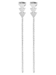 Adeliás Женские серьги - Серьги-гвоздики из нержавеющей стали серебристого цвета