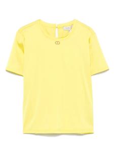 Футболка с панелями TWINSET Kids, желтый