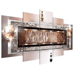 Картина из акрилового стекла Artgeist Cinnamon Rock, 100 см цвет bronze/rosé