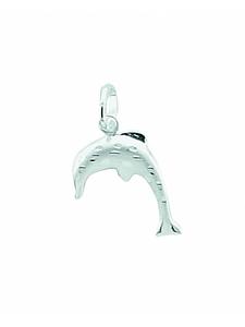 Adeliás Женский кулон в виде дельфина из серебра 925 пробы