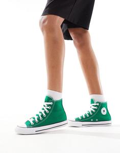 Converse - Chuck Taylor All Star Hi - Зеленые высокие кеды