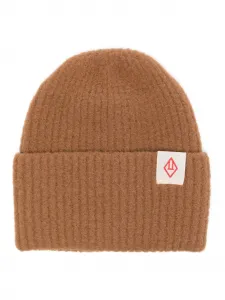 Шапка бини в рубчик с логотипом The Animals Observatory, коричневый
