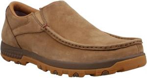 Мокасины Twisted X Men's Slip-On для вождения с мягким носком и технологией CellStretch, Camel