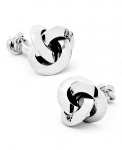 Запонки с двусторонним узлом Cufflinks Inc, Silver