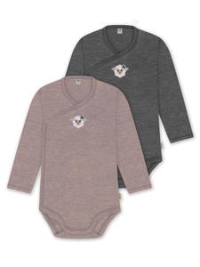 Комбинезон/боди normani, серый/розовый