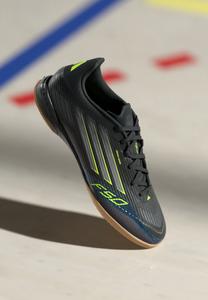 Кроссовки Adidas Performance F50 LEAGUE INDOOR FOOTBALL BOOTS, Core Black/Iron Metallic/Lucid Lemon/Black