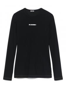 Jil Sander футболка из джерси, черный