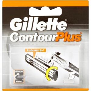 Сменные лезвия для бритвы Contour Plus, 5 шт., Gillette