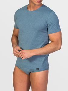 Нижняя рубашка zd ZERO DEFECTS Crew-Neck T-shirt Soya Yarn, Blue Denim