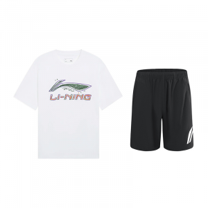 LiNing Повседневная спортивная одежда унисекс, set (белый+черный)