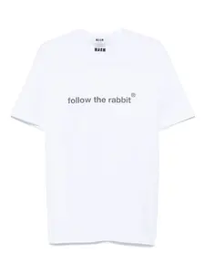 Футболка с принтом MSGM, белый