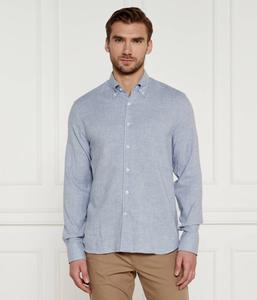 Рубашка мужская Oscar Jacobson с добавлением шерсти, голубой