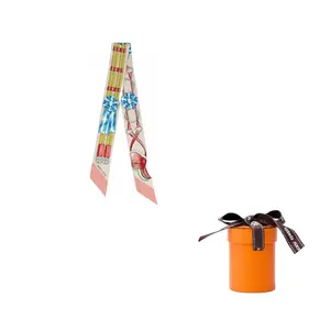 HERMES Шёлковый шарф, Pink Beige