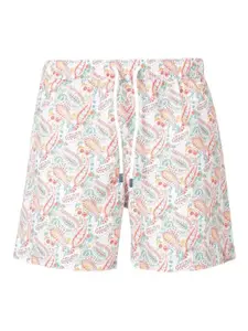 Плавки-шорты с принтом пейсли Fedeli, оранжевый