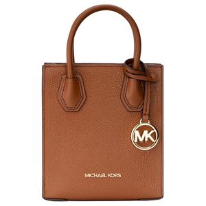 Сумка через плечо мини Mercer из коровьей кожи для женщин, карамельно-коричневая MICHAEL KORS