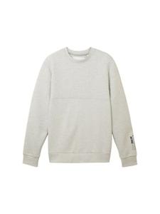 Мужской свитер с круглым вырезом серого цвета Tom Tailor