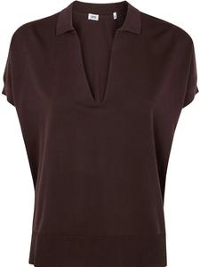 Топ из хлопка ASPESI, коричневый