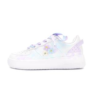 QIAODAN Кроссовки для скейтбординга Coverage с низким верхом, устойчивые к истиранию и скольжению, женские, синие, фиолетовые, белые