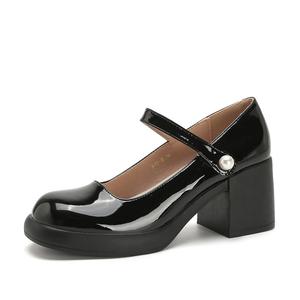 Туфли Мэри Джейн на массивном каблуке Women's TAFN, черный