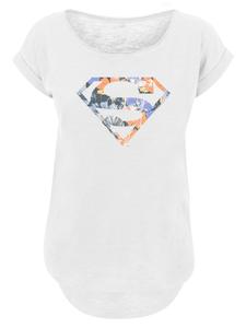 Футболка DC Comics Лига Справедливости супергероев в белом цвете F4NT4STIC