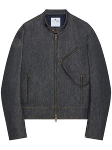Courrèges джинсовый бомбер, серый