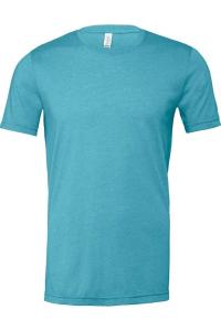 Футболка унисекс BELLA + CANVAS из джерси CVC, цвет heather aqua