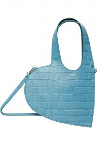 Мини-Сумка в форме сердца Croco Coperni, синий